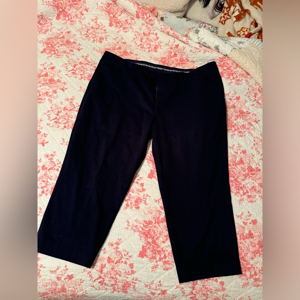 Roundtree & Yorke Men's Navy Chinos